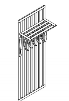 Вешалка настенная Р635